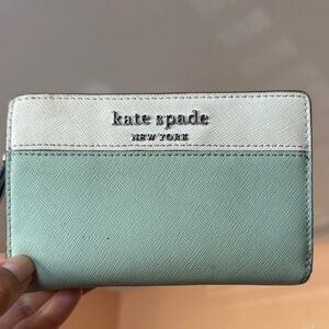 Kate Spade Mint and Ivory Wallet